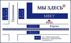 Международный Восточно-Европейский колледж. Схема проезда.